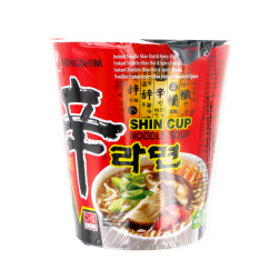 Zuppa di noodle di Shin Ramyum cup il NONGSHIM 68g Corea