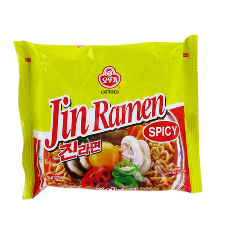 Soupe nouille Jin Ramen Hot OTTOGI 120g Corée