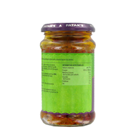 Lime pickle extra hot PATAK'S 283g Royaume-Uni