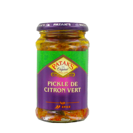 Lime pickle mild PATAK'S 283g Royaume-Uni