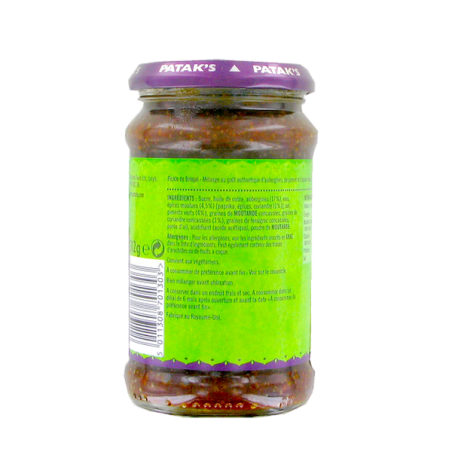 Brinjal Aubergine pickle PATAK'S 312g Royaume-Uni