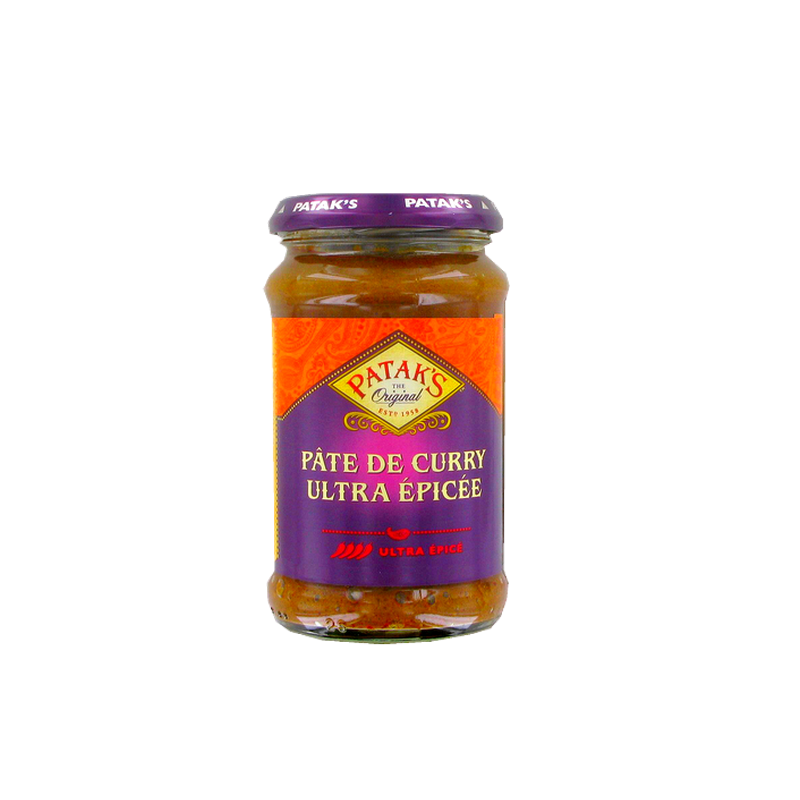 Curry paste extra hot PATAK'S 283g Royaume-Uni Curry paste extra hot PATAK'S 283g Royaume-Uni