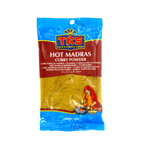 Madras curry en poudre hot TRS 100g Inde