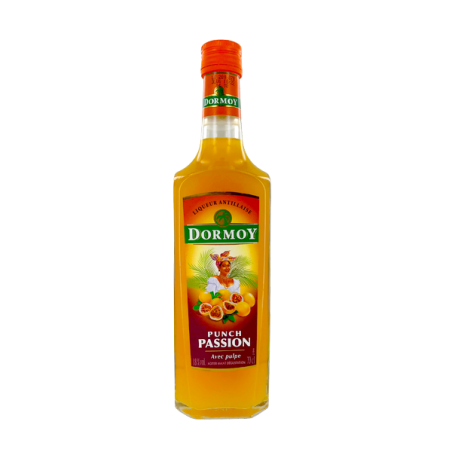 Licor West Indian Punch Passion con pulpa DORMOY 700ml 18° Guadalupe