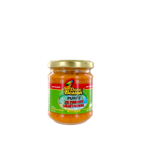 Purée piments végétariens DAME BESSON 180g Guadeloupe