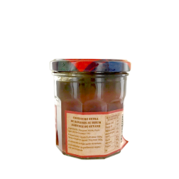 Confiture Banane au Rhum agricole 210g Guyane
