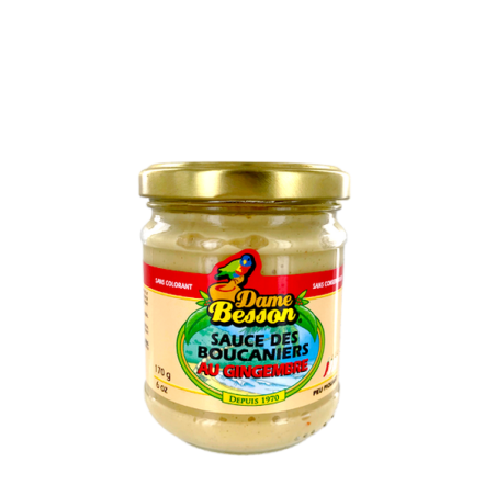Sauce des boucaniers au gingembre DAME BESSON 170g Guadeloupe