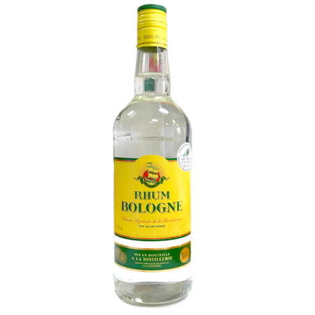 Rum nông nghiệp trắng BOLOGNE 1L 50° Guadeloupe