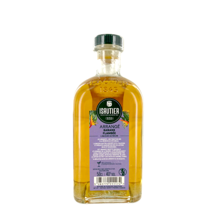 Liqueur au Rhum Arrangé banane flambée ISAUTIER 500ml 40° Réunion