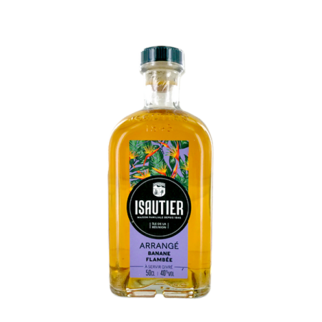 Rượu mùi Flambée Chuối Sắp xếp Rượu mùi ISAUTIER 500ml 40° Réunion