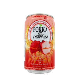 Bebida de té helado POKKA lychee 330ml Singapur