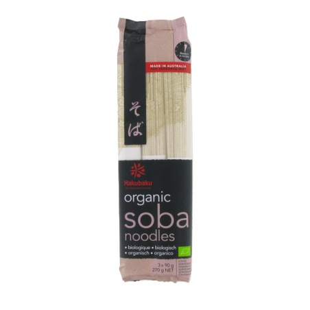 Pâte soba organic HAKUBAKU 270g Japon