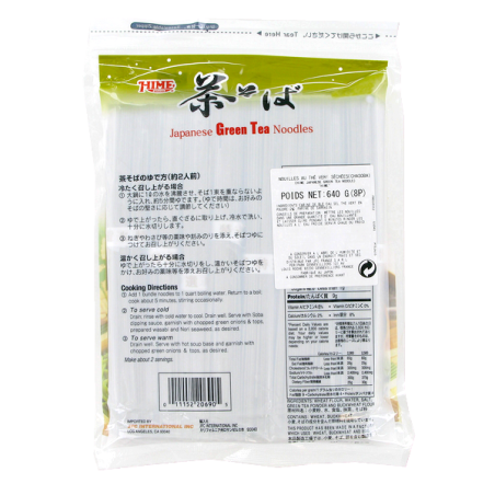 Nouilles au thé vert séché Chasoba 640g - J-BASKET