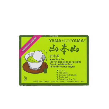 Thé vert grains de riz souflé en sachet YAMAMOTOYAMA 48g
