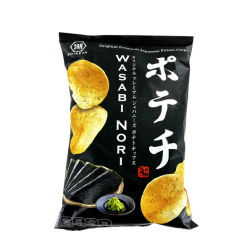 Chips de pommes de terre avec assaisonnement wasabi-nori 100g KOIKEYA Japon