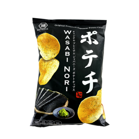 Patatas fritas con condimento wasabi-nori 100g KOIKEYA Japón