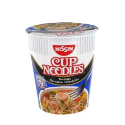 Zuppa di spaghetti istantanei gamberetti coppa NISSIN 63g