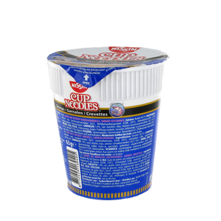 Canh mì ăn liền chén tôm NISSIN 63g