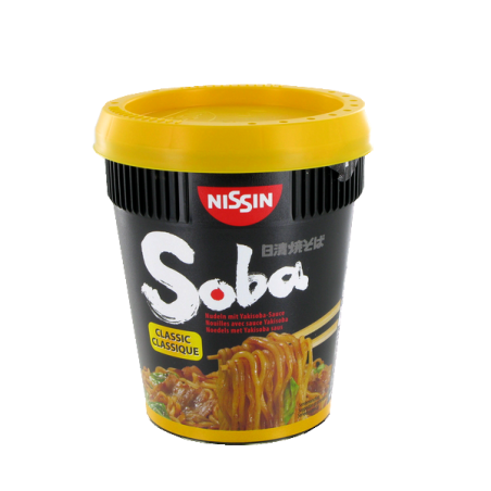 Fideos Soba con la clásica salsa yakisoba NISSIN 92g