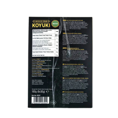 Mochi à la crème glacé matcha KOYUKI 180g Allemagne - SURGELES