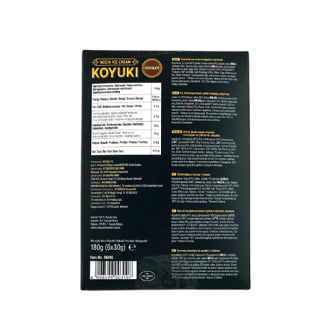 Eiscreme Mochi Chocolate KOYUKI 180G Deutschland-TIEFKÜHLTRUHEN