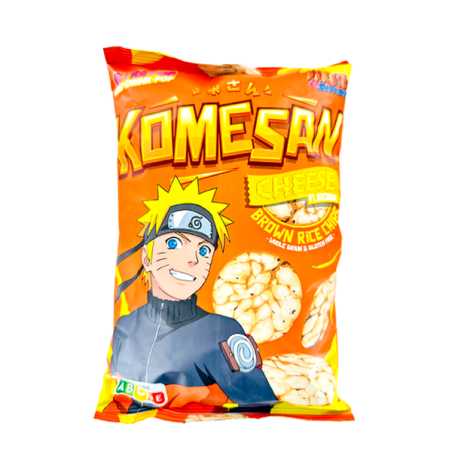 Chips de arroz integral inflado con queso KOMESAN 60g UE