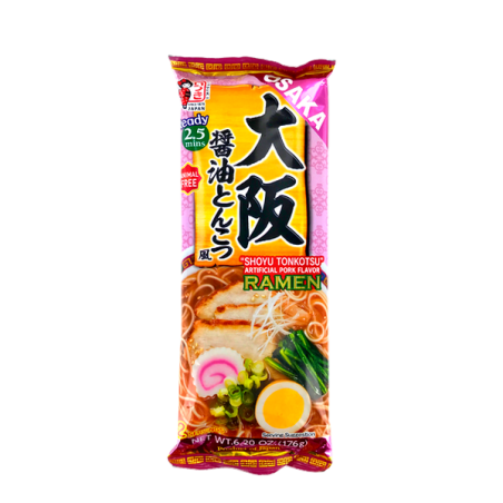 Nouille Ramen instantanées Shoyu Tonkotsu Osaka ITSUKI 176g Japon