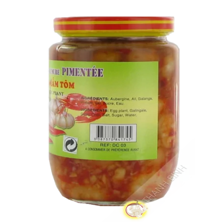 Aubergine en saumure pimenté DRAGON OR 400g Vietnam