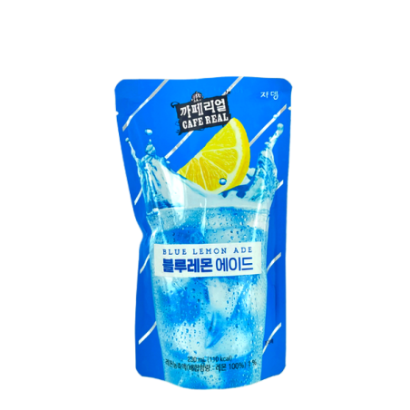 Boisson blue lemon ADE CAFE REAL 230ml Corée