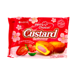 Gâteau crème Custard Pie Fraise LOTTE 220g Vietnam