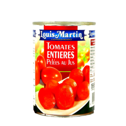 Tomates entiers pelée au jus LOUIS MARTIN 425g France