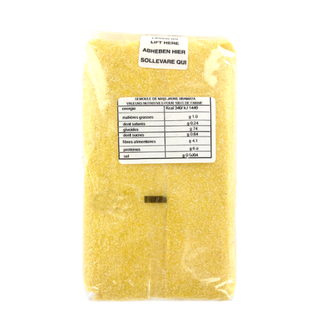 Semoule maïs jaune Bramata 1kg Italie