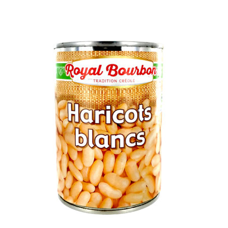 Haricots blancs nature ROYAL BOURBON 400g Réunion