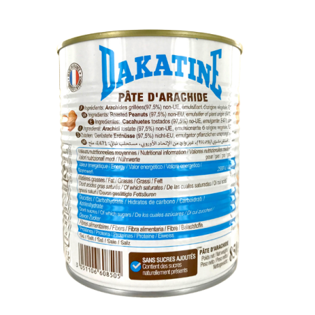 Pâte d'Arachide DAKATINE 850g France