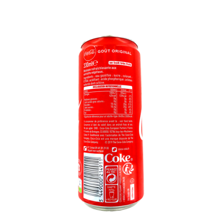 Boisson Coca Cola canette 330ml