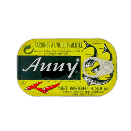 Sardine in olio speziato ANNY 125g Marocco