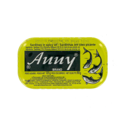 Cá mòi với dầu cay ANNY 125g Ma-rốc