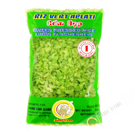 Riso appiccicoso, verde appiattito DRAGON OR 200 g Vietnam