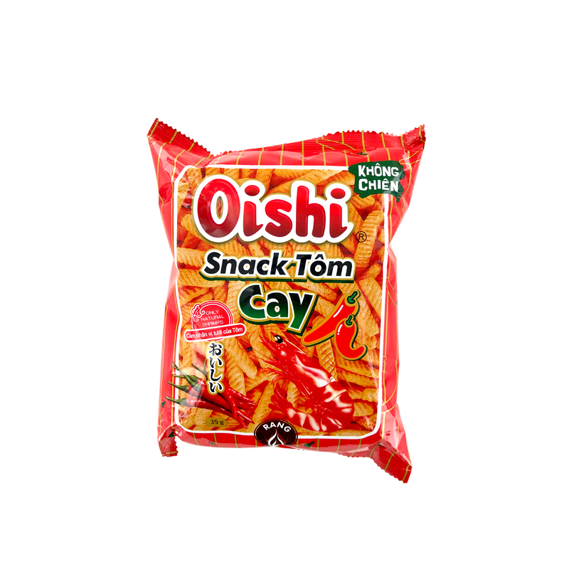 Chips Snack Crevette Epicé OISHI 40g Vietnam