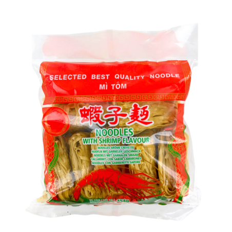 Fine shrimp flavored noodles 454G China
