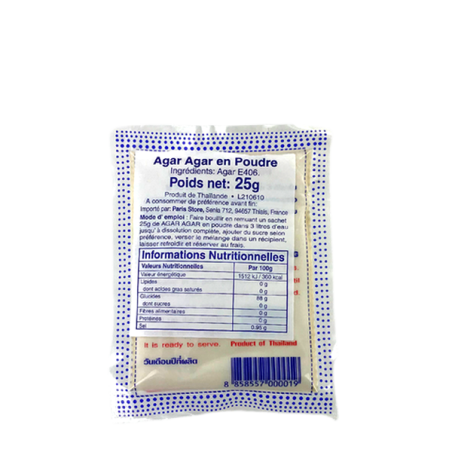 Agar agar en poudre PLATAPIANTONG 25g Thaïlande