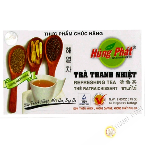 Green tea thanh nhiet VINH TIEN 75g Vietnam