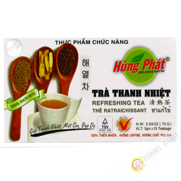 Green tea thanh nhiet VINH TIEN 75g Vietnam