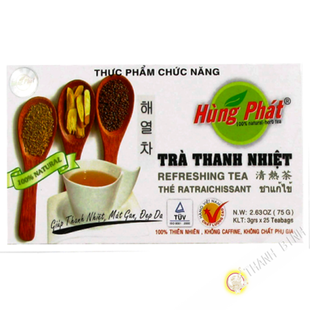 Té verde thanh nhiet VINH TIEN 75g de Vietnam