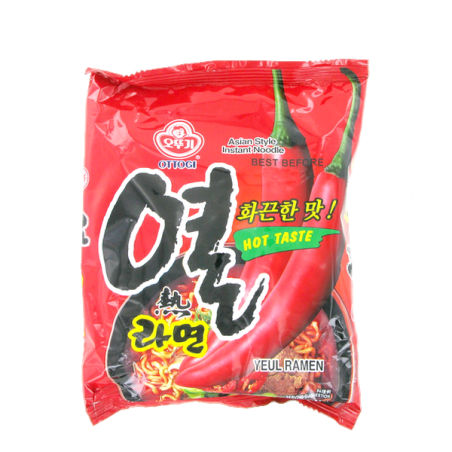 Fideos Ramen picante Yeul Ramen OTTOGI 120g Corea