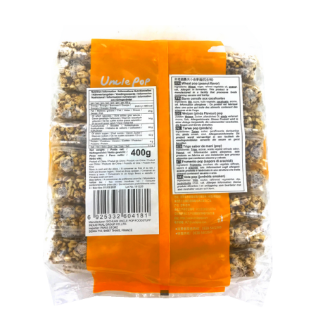Bar cereali, arachidi ZIO POP 400g Cina