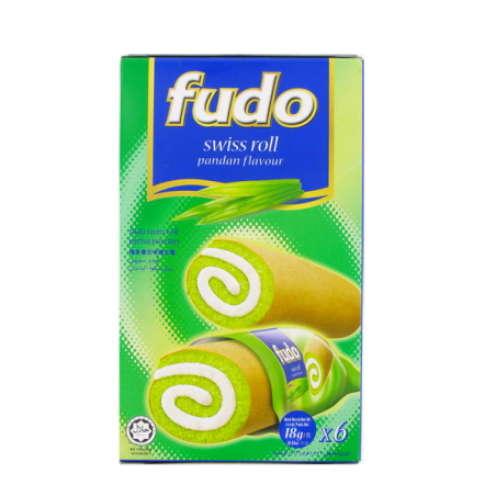 Bánh cuộn hương vị dứa Fudo 6x18g Malaysia