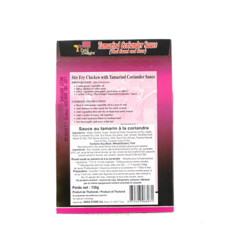 Sauce tamarin coriandre THAI DELIGHT 130g Thailande