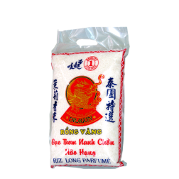 De arroz fragante largo del DRAGÓN de ORO 5kg Tailandia