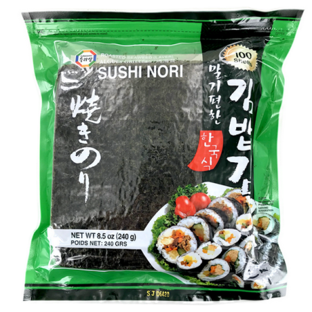 Lá rong biển để làm sushi nori SURASANG (100 tấm) Hàn Quốc